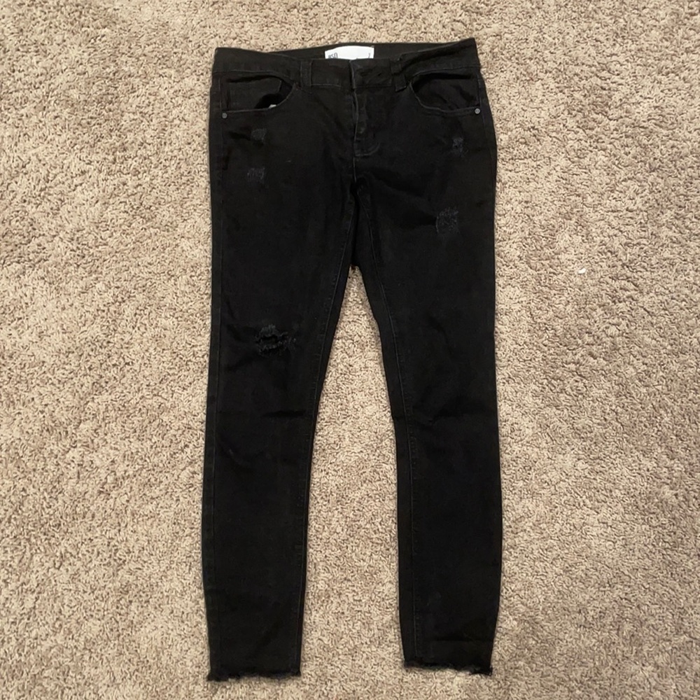 Black skinny jeans. Brand RSQ from Tillys